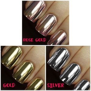 3 PC MIRROR EFFECT NAIL POLISH NEW!